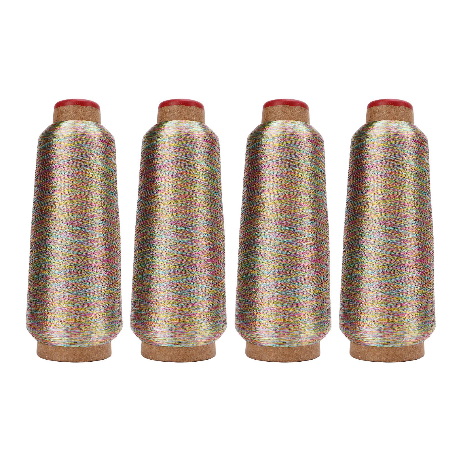 

4 шт. Швейные нитки Разноцветные 3000 ярдов Гипоаллергенные нитки для швейной машины Рукоделие