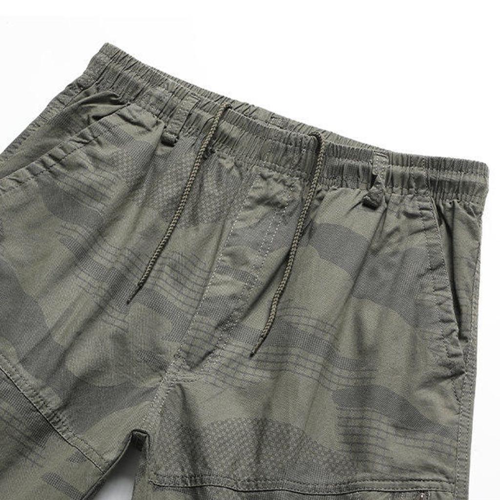 Men’s Loose Fit Casual Drawstring Shorts with Elastic Waistband and Multiple Pockets for Outdoor and Everyday Wear