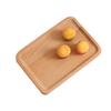 Wood RectangularTableware Serving Tray Decorative Food Holder Storage Tray