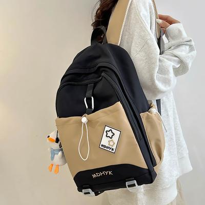 Schoolbags Children Elementary School Girls Junior High School Students Cute High School High Quality Contrasting Color Backpack