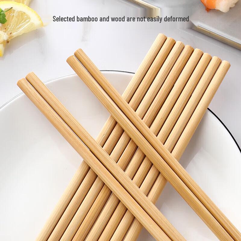 Meichu 24cm Natürliche Bambus Essstäbchen - 20 Paare