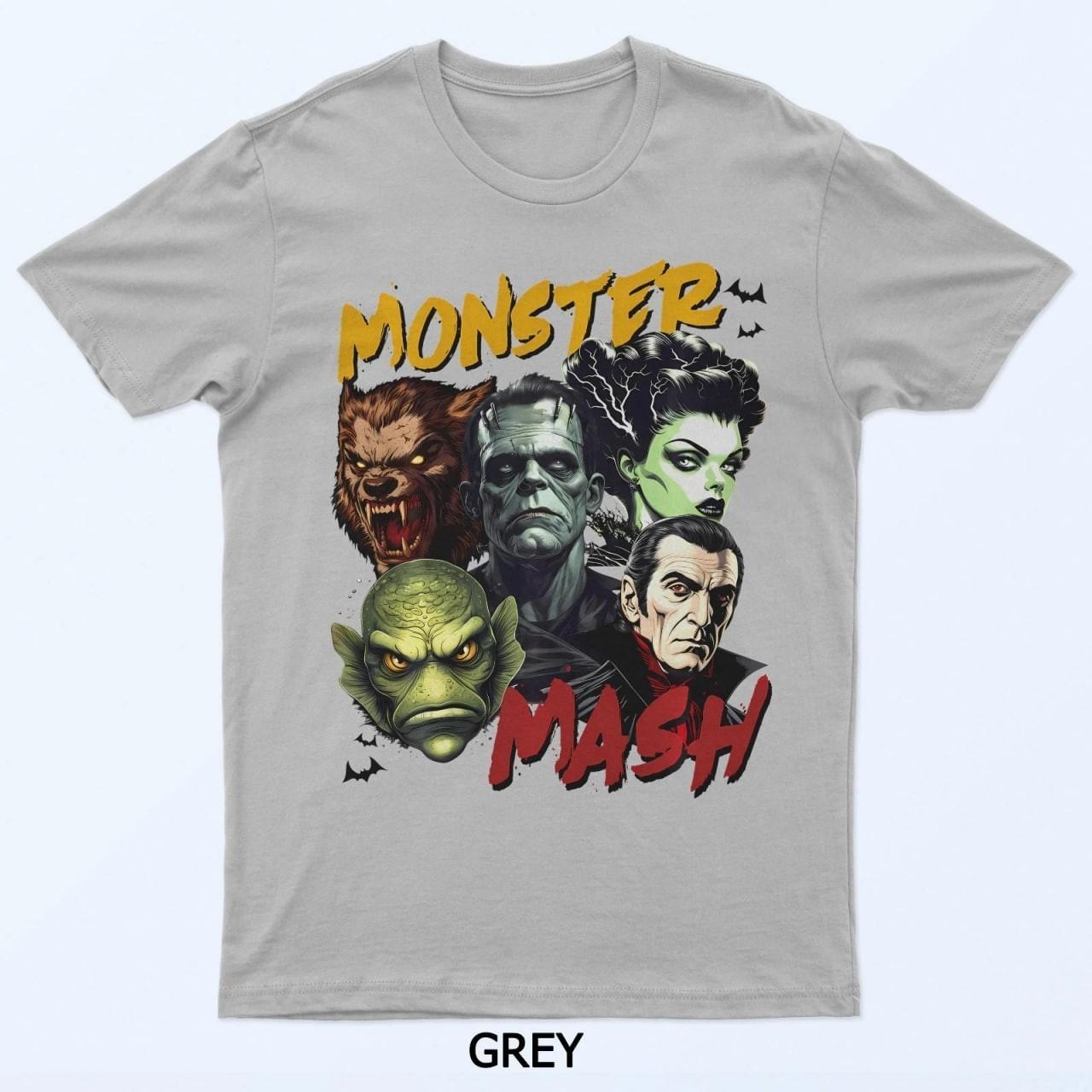 Horror Monster Vampire Frankenstein Halloween Graphic T-Shirt XXXXL
