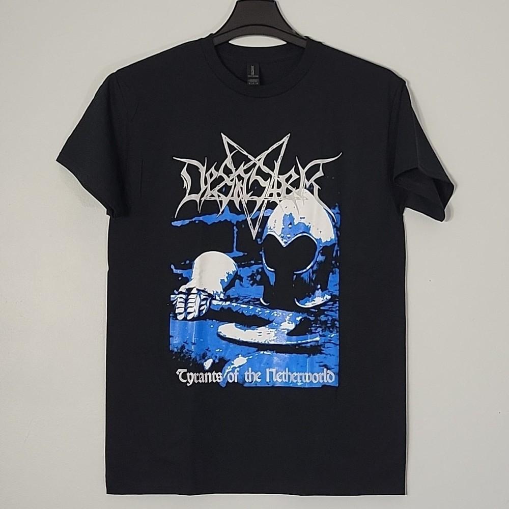 

DESASTER Tyrants Of The Netherworld L LARGE T-Shirt Black Mens Band Logo Unisex T-Shirt L