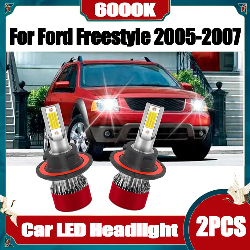 

2PCS 6000K White 30000LM High Power Car LED Headlight Auto Headlamps 150W 12V Plug and Play For Ford Freestyle 2005 2006 2007 H13