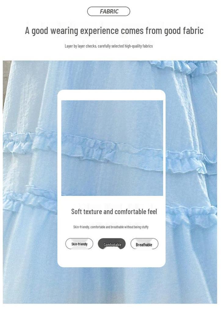 Spaghetti-Träger Neckholder Sommer-Strandkleid für ältere Kinder