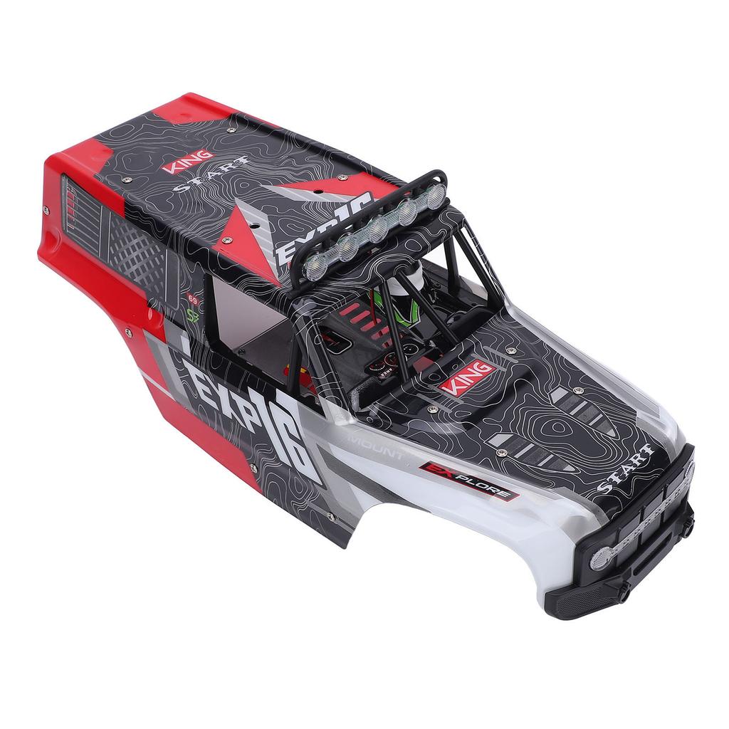 RC Car Shell Impact Resistant Lightweight Rubber Red Remote Control Car Body Shell Replacement for W