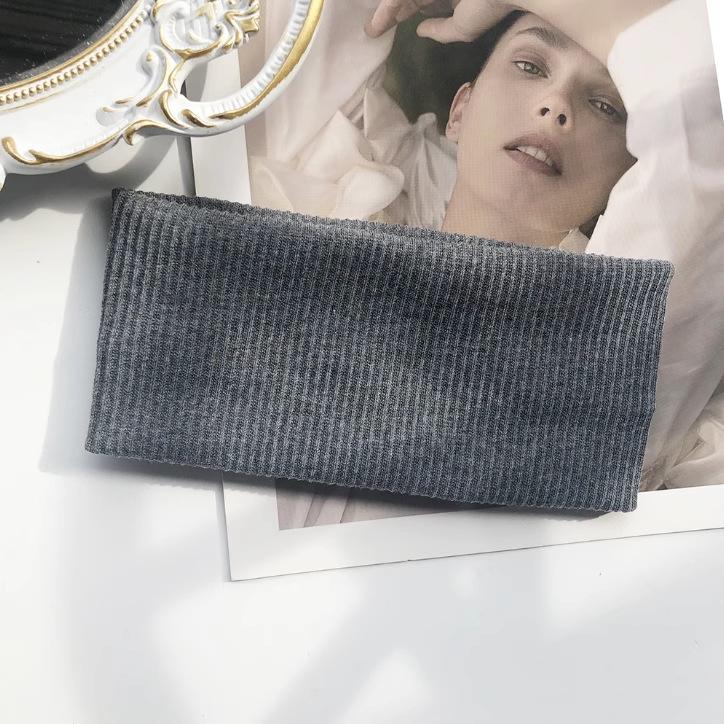 Minji Kim Style Vielseitiges Gestricktes Stirnband - Elastisches Sport- & Fitness-Haarband für Damen