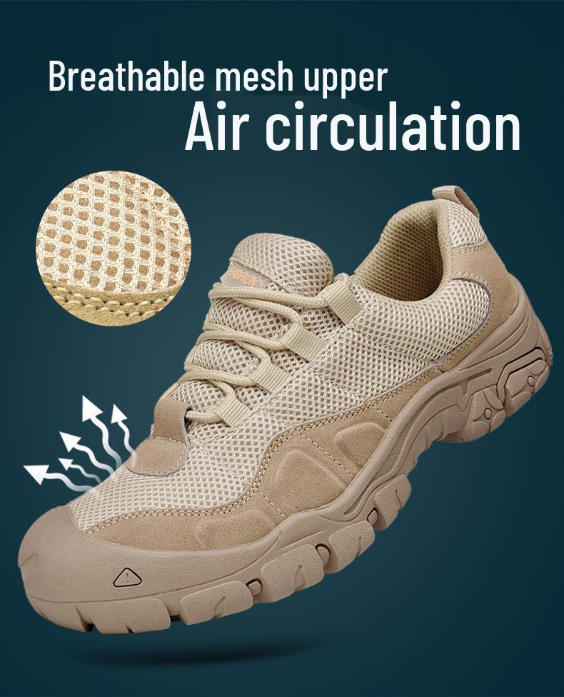 Men's Wear-resistant Low-top Hiking & Climbing Shoes - Large Sizes Available