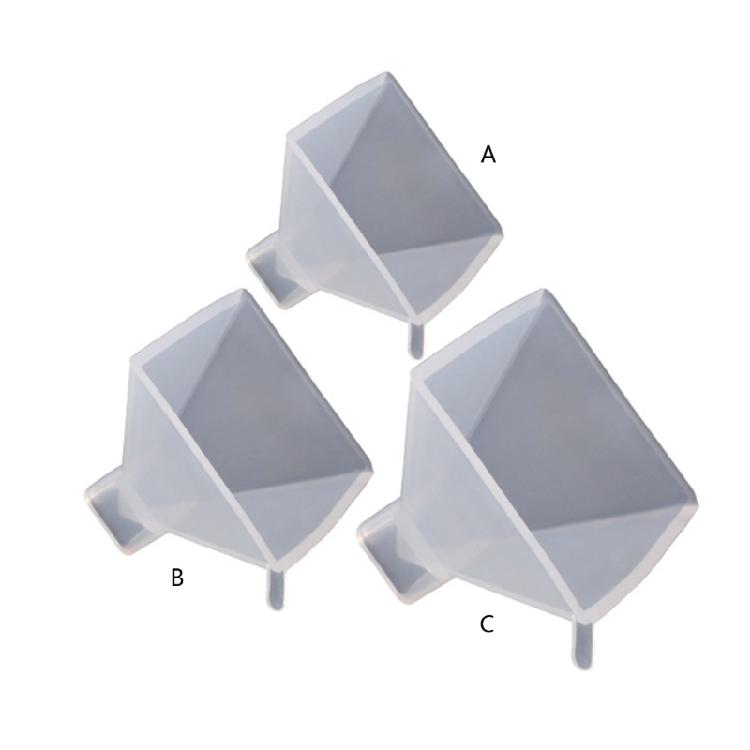 Silicone Pyramid Molds,Jewelry Casting Mold Desktop Ornaments Mold Candle Mold