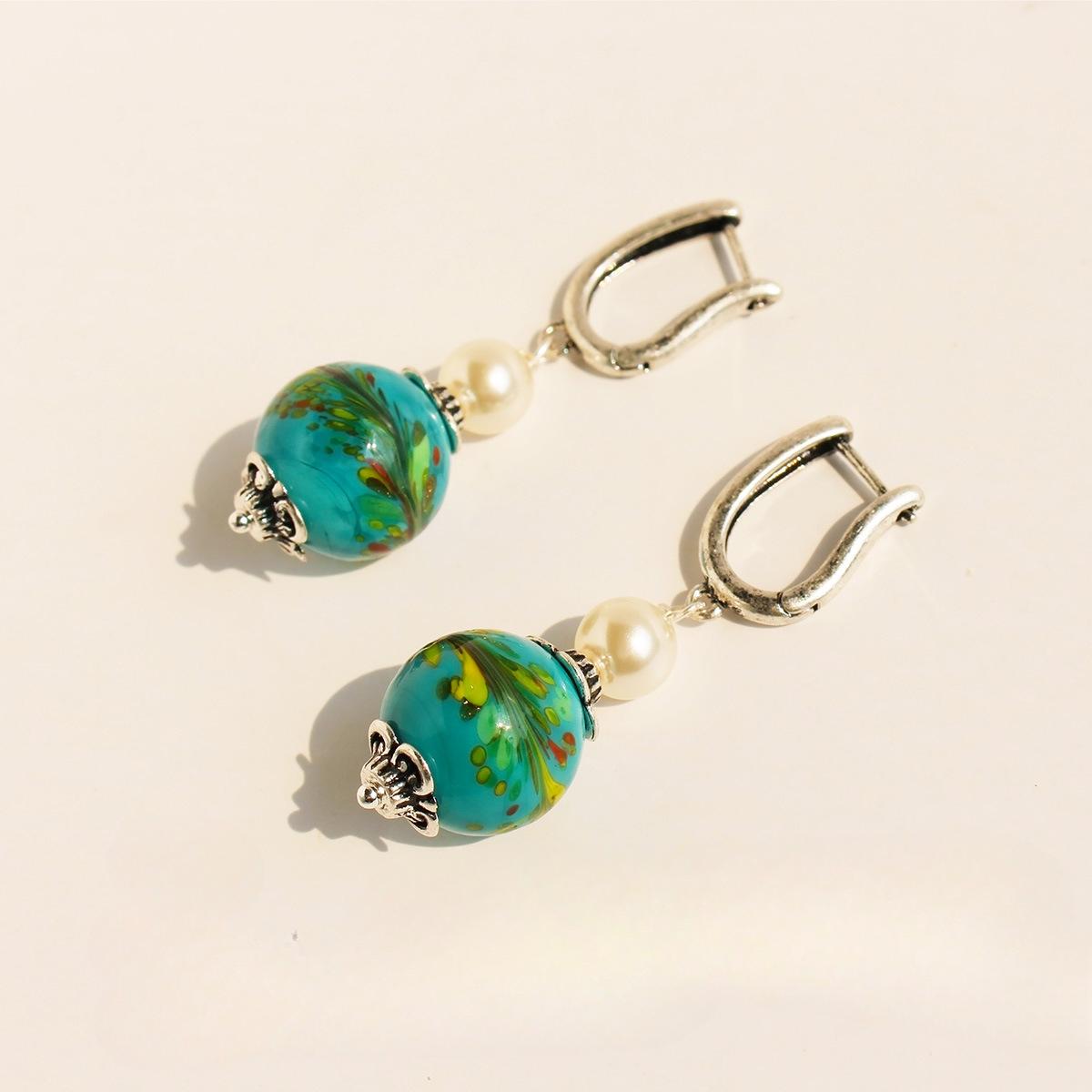 

Модный преувеличенный микс и сочетание новый китайский розовый и зеленый лягушачья кожа старое глазурованное ожерелье серьги жемчуг шицзя средневековый комплект 321