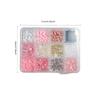 12-Compartment Box Mixed Resin Simulation Pearl Bow, Heart, Mini Floral Decor For Diy Nail Art Accessories, Nail Supplies Nail Charms