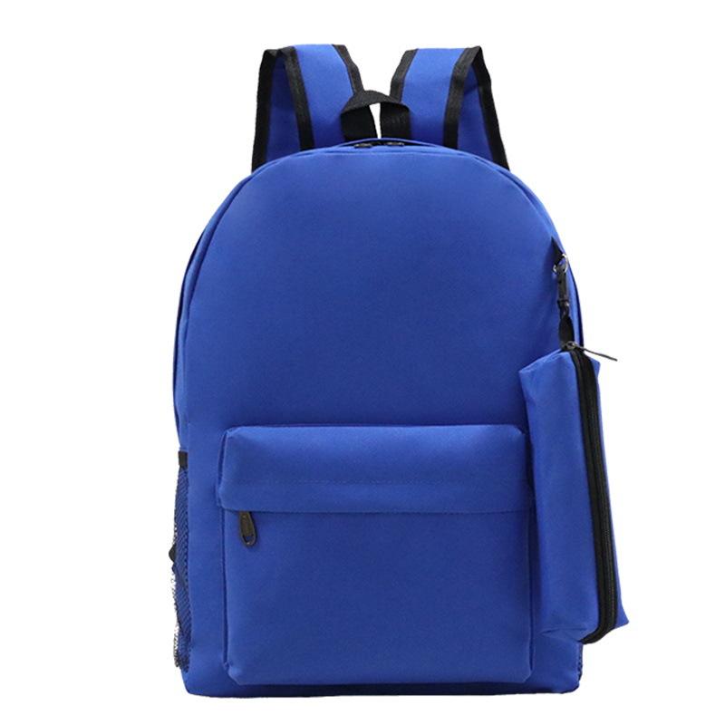 Printed backpack + pencil case casual student schoolbag two-piece set