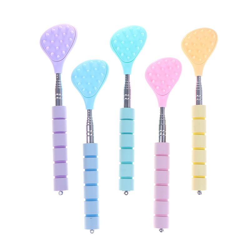 Extendable Cactus Back Scratcher With 2 Size Spikes Retractable One-Hand Itch Stick For Men & Women Portable Point Massage Stick