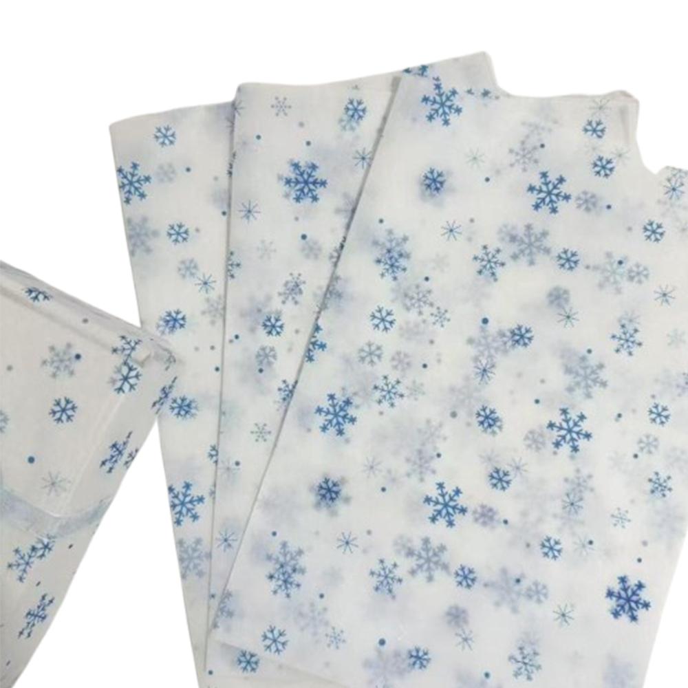Seidenpapier Großes Weihnachtspapier Geschenkpapier Schneeflocken Seidenpapier Geschenkverpackung Für Bastelarbeiten Saison Feiertage Strauß