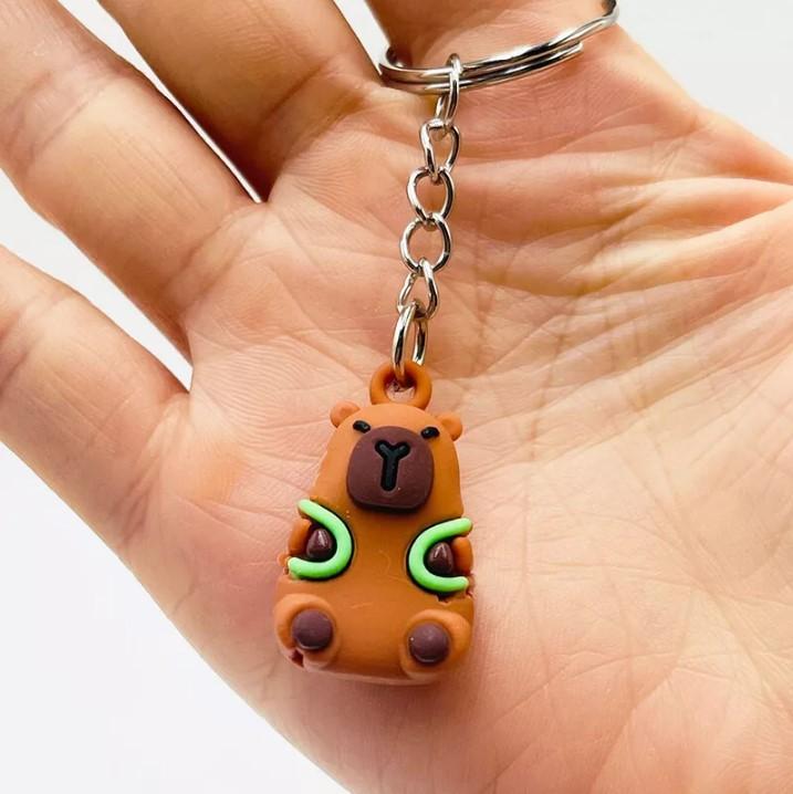 Capybara Keychain Capybara Antistress Pendant 2.5 Cm