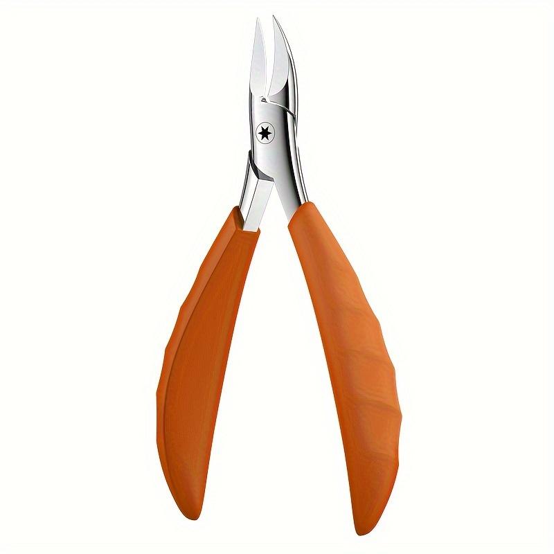 

Щипчики для ногтей из нержавеющей стали, щипцы для ногтей на ногах, инструмент для обрезки, ножницы для удаления омертвевшей кожи, плоскогубцы с орлиным носом, инструмент для обрезки толстых ногтей на ногах оранжевый