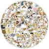 100Pcs Cute Cat Cartoon Stickers Kawaii Animal Decals Laptop Skateboard Suitcase Guitar Phone Cartoon Sticker Kid Gift Toys