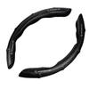 2pcs Carbon Fiber Non-Slip Steering Wheel Cover Car Accessories For Porsche Boxster Cayenne Panamera Macan Cayman 911 918 996 917 991