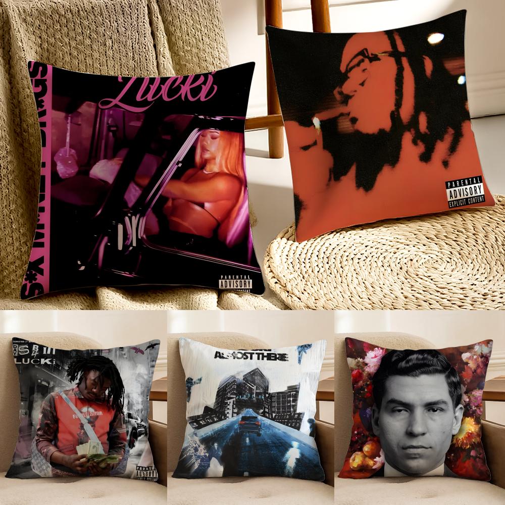 Sanfter HipHop Amerikanischer Rapper LLucki Kissenbezug Kissenbezug Staubmilbenfrei Wohnzimmer Sofa Dekor Kissen Zimmer