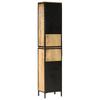 Bathroom Cabinet 40x27x180 cm Iron and Solid Mango Wood