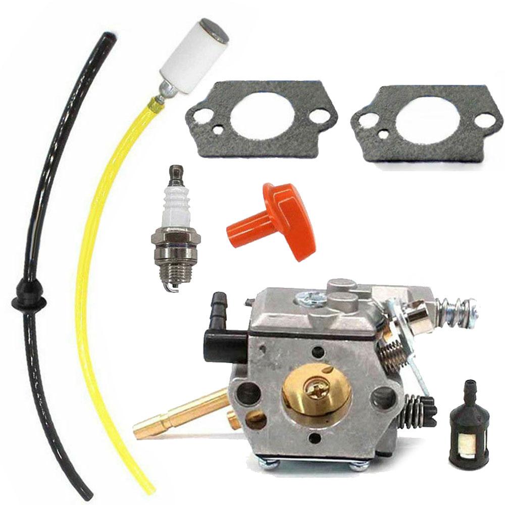 Carburetor with Fuel Filter and Gaskets Replacement for Brushcutter Models H24D FS48 FS52 FS66 FS81 FS86 BR400