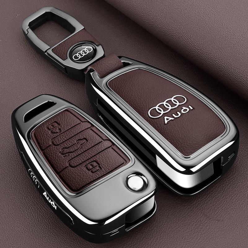 For Audi 8V2026New Zinc Alloy Car Remote Key Case Cover Shell for Audi A1 A3 A4 8P 8L 8V A5 B6 B7 A6 A7 C5 C6 Q3 Q5 Q7 4F S3 S4 S6 Rs3 Tt