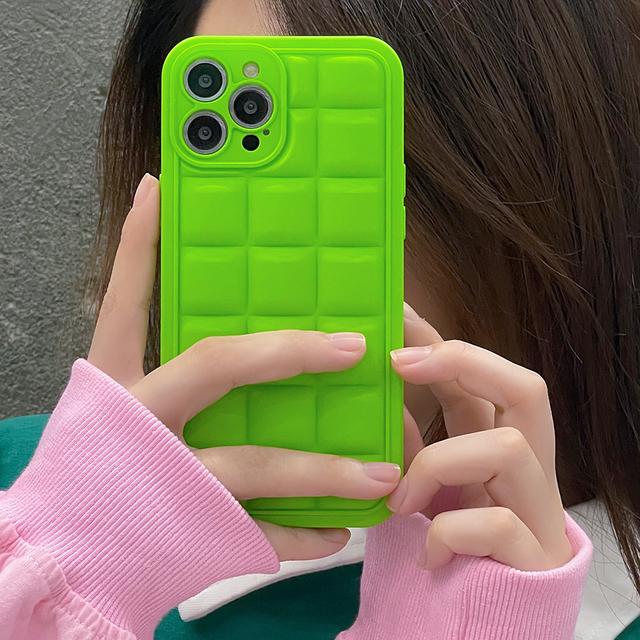 Nowoczesny stylowy kolor fluorescencyjny blok lodu etui na telefon dla Iphone 13 Pro Max 12 11 X Xr Xs miękka Tpu odporna na wstrząsy tylna okładka