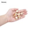 7 Pcs Copper Flower Metal Dice Solid Metal Polyhedral Dice Set Suitable for Role-Playing RPG Board Game Card Game