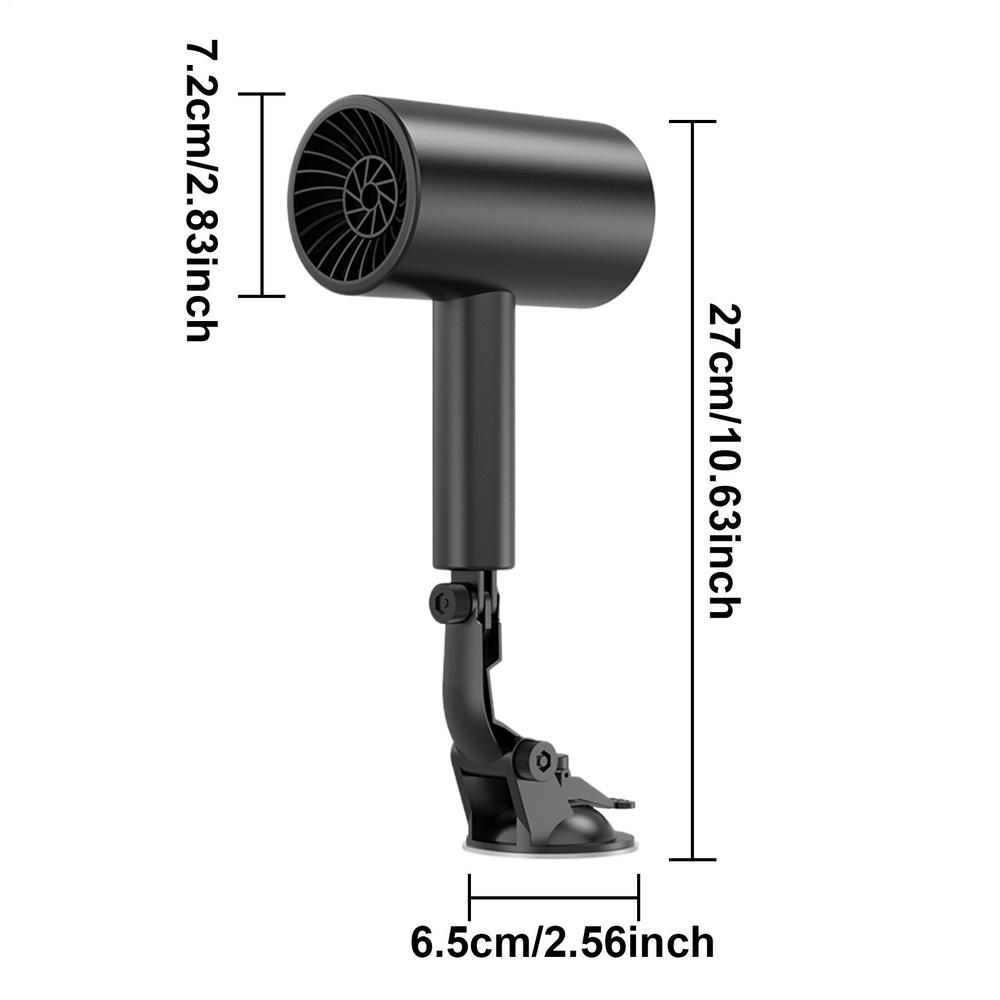 Portable Car Heater Split Suction Cup Portable Windshield Defogger And Defroster Efficient Heater Warmer For Quick Defrosting