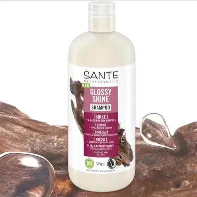 BIO-Shampoo Glossy Shine for Hair Shine with Protein Complex and Birch Leaves SANTE 500 Ml