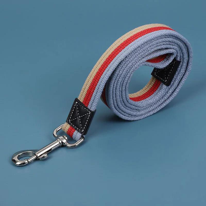 Pet Canvas Leash Extended and Thickened Leash Small Medium Dog Leash for Outdoor Walking Dog Harness and Leashes