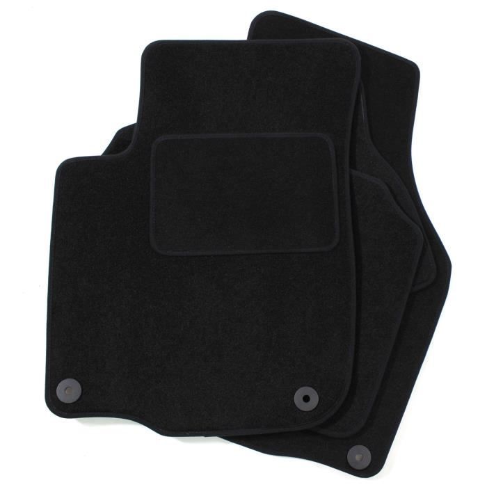 Tapis de sol - Seat - Leon 1 - Velours noir - Sur mesure - Antidérapant 6-7 mm