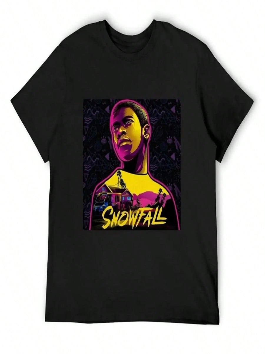 SnowFall Franklin Saint T-Shirt Summer Shirt Vintage T Shirts Vintage Kawaii Clothes Men s T-Shirt S разноцветный