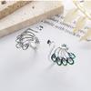 Adjustable Open Ring Men Women Vintage Ethnic Peacock Design Copper Plated Retro Boho Finger Jewelry