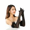Transparent Feather Gloves Silk Mesh Mittens Slim Bridal Gown Accessories  Photography