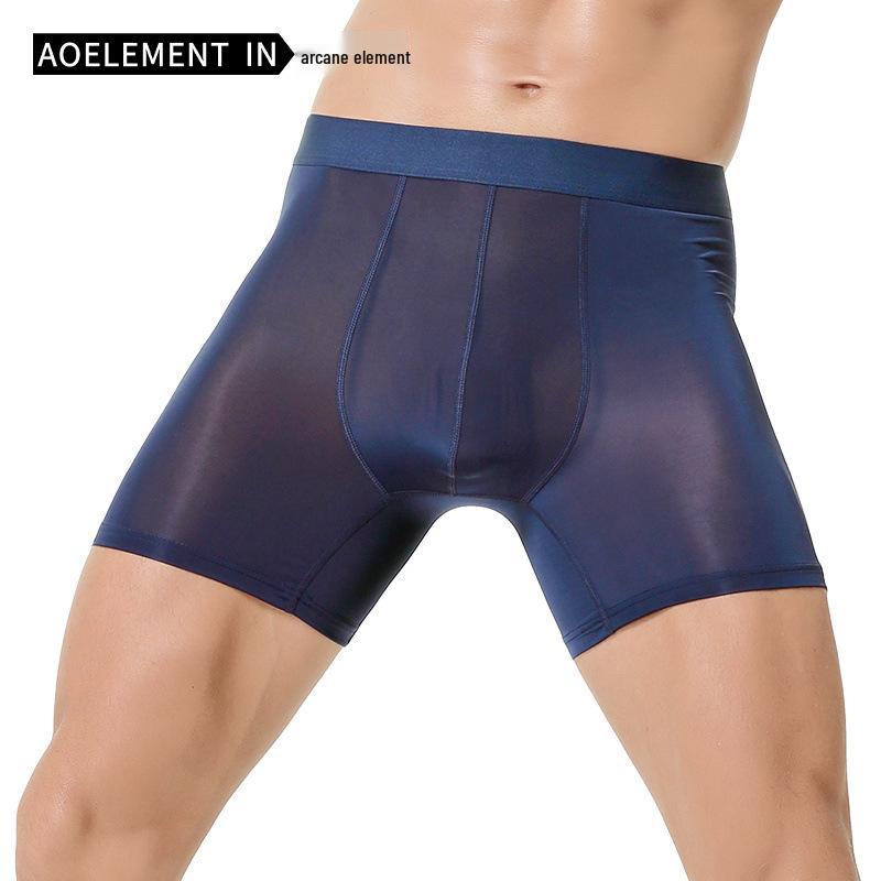 Herren Eis-Seide Schnelltrocknend Anti-Scheuer Boxer Briefs - Sommer Sport, Übergröße