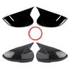 Honda Accord Carbon Fiber Pattern Rearview Mirror Cover - Glossy Black Finish