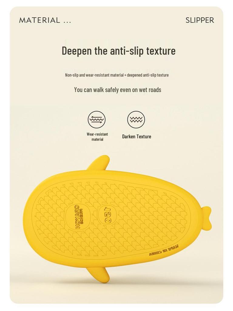 Shark Slippers: Non-Slip Soft Sole Summer Slippers for Kids and Women, Perfect for Home and Parent-Child Matching