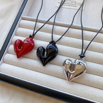 Fashion Heart Pendant Necklace For Women Ladies