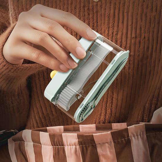 Portable Floss Pick Dispenser with 10 Floss Automatic Pop-Up Dental Flosser Case Reusable Refillable Travel Floss Stick Holder Container Box