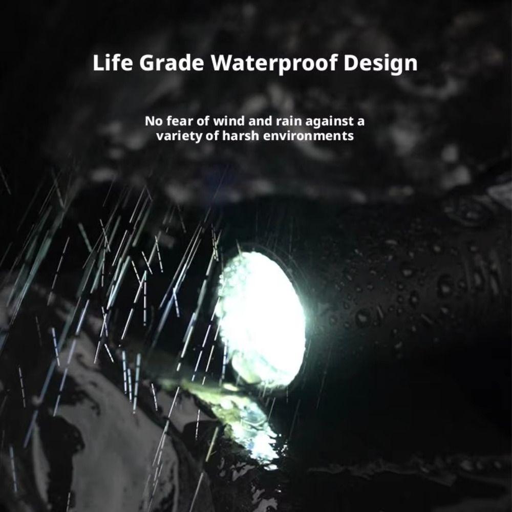 With Whistle LED Emergency Flashlight Small Portable Flashlight  Outdoor Survival