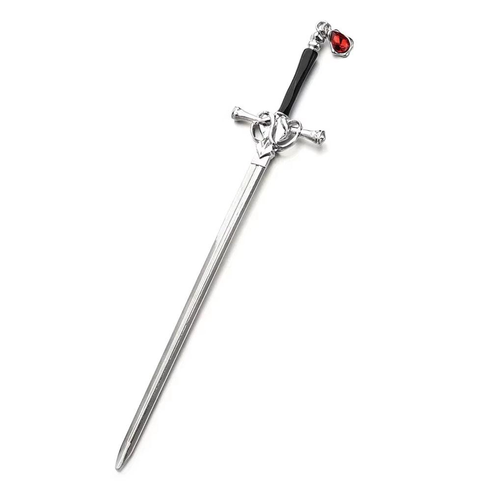 

1 шт. Китайская заколка для волос в виде меча, панк, рубиновая заколка для волос, пучок, женская, трендовая заколка для волос, инструменты для прически, повседневные аксессуары для волос