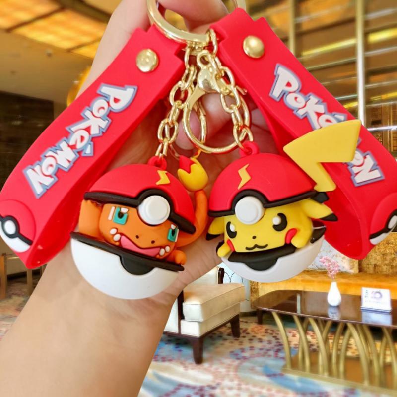 Pokemon Ball Squirtle Charmander Key Ring Adorable Key Keychain Doll Present Beautiful Design Durable Ornament for