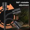 USB Adjustable Focus Aquarium Spot Light Aquascape Clip Lamp for Nano Fish Tank 360° Rotatable Clip Light for Betta/Small Aquariums Accessories