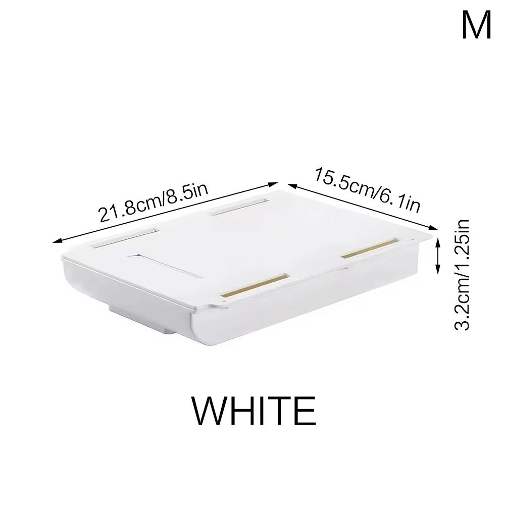 Creative Self Adhesive Hidden Drawer Storage Tray Makeup Pencil Desk Hidden Under Desk Stand Self Adhesive Under Drawer Storage