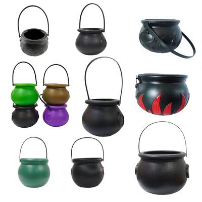 Halloween Black Witch Flame Candy Jar and Party Supplies