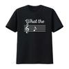 What The F Musical Note T Shirt Perfect for Musicians Pianists Music Lovers Piano Teachers Ideal Valentines Day Vintage Washed