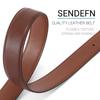 [SENDEFN] Men's Genuine Leather Belt - Suitable for Business, Hiking, Work, Sports, and Casual Wear - Gift Idea - Adjustable Size