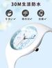 Unisex Watch with Rubber Strap, Water Resistant, Easy to Read, White, for Testing