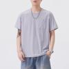 2026 Men's Summer Versatile Zipper Pocket Loose T-Shirt